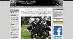 Desktop Screenshot of lakeshoretitanfootball.com